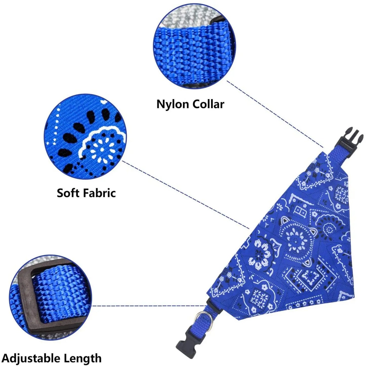 Adjustable Pet Bandana Collar