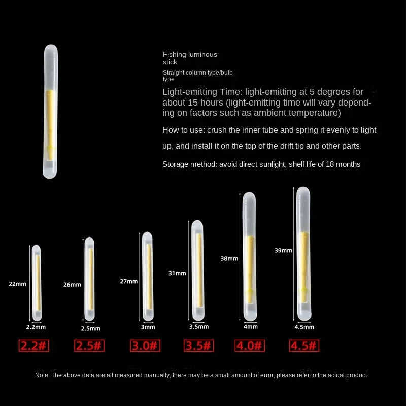 50/100PCS Firefly Fluorescent Rod Light