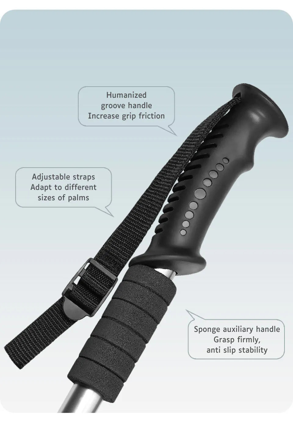 Aluminium Alloy Telescopic Hiking Pole