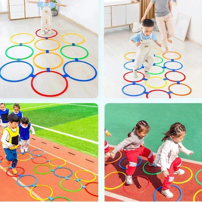 Outdoor Kids Jump Ring Set Game