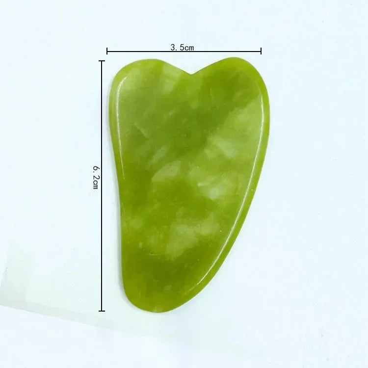 Natural Jade Roller + Gua Sha Natural Stone