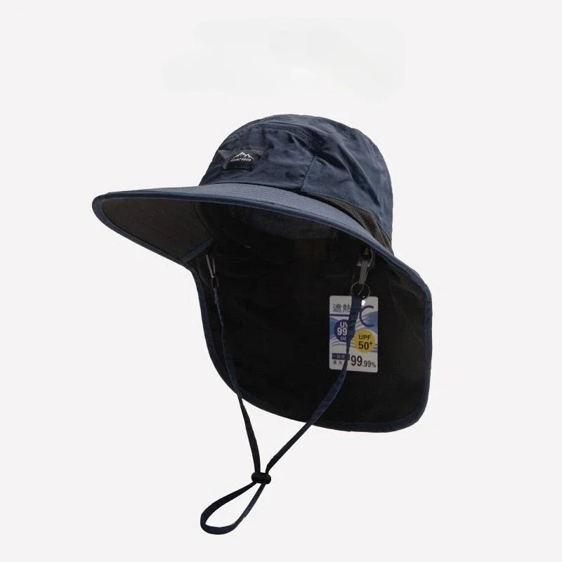 Unisex Summer Wide Brim Waterproof and Quick-drying Hat