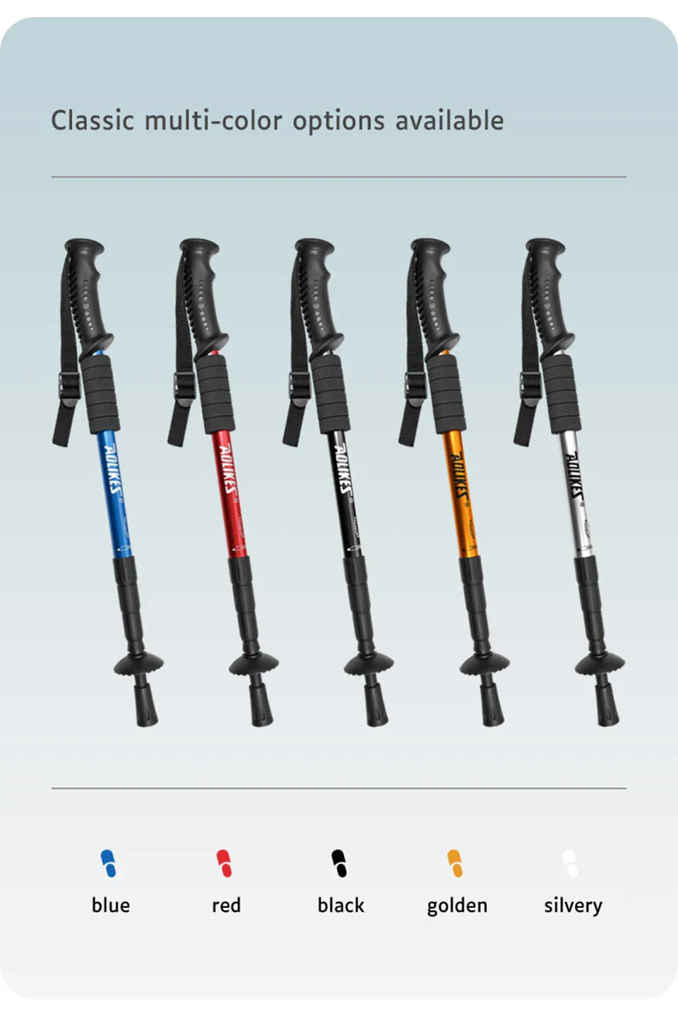 Aluminium Alloy Telescopic Hiking Pole