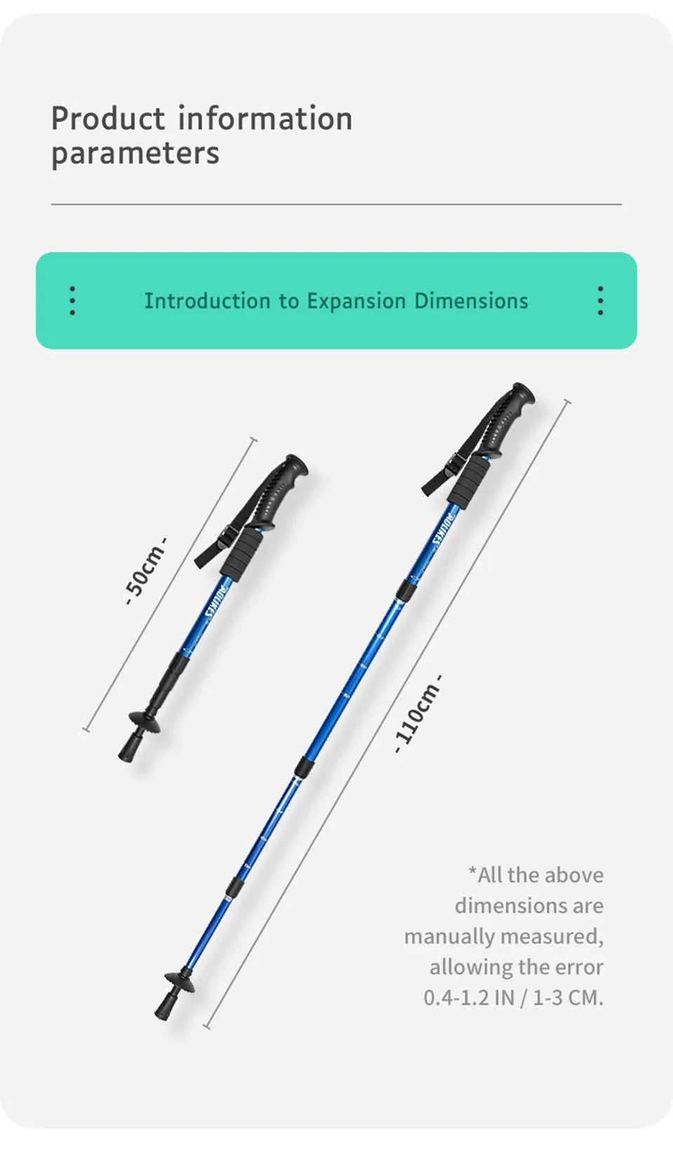 Aluminium Alloy Telescopic Hiking Pole