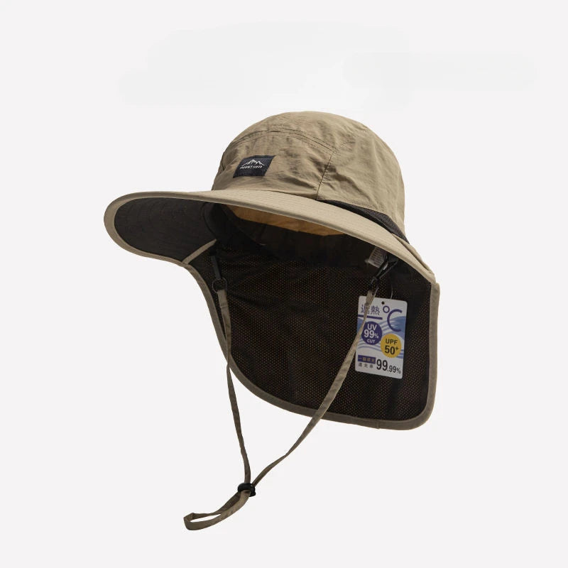 Unisex Summer Wide Brim Waterproof and Quick-drying Hat