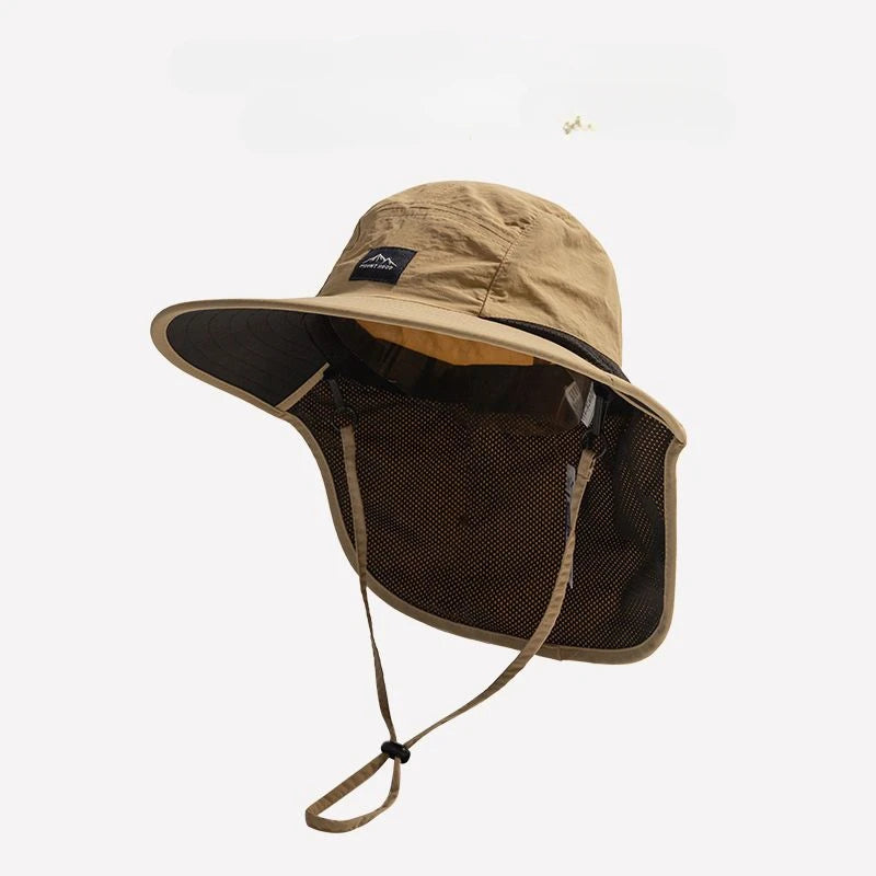 Unisex Summer Wide Brim Waterproof and Quick-drying Hat