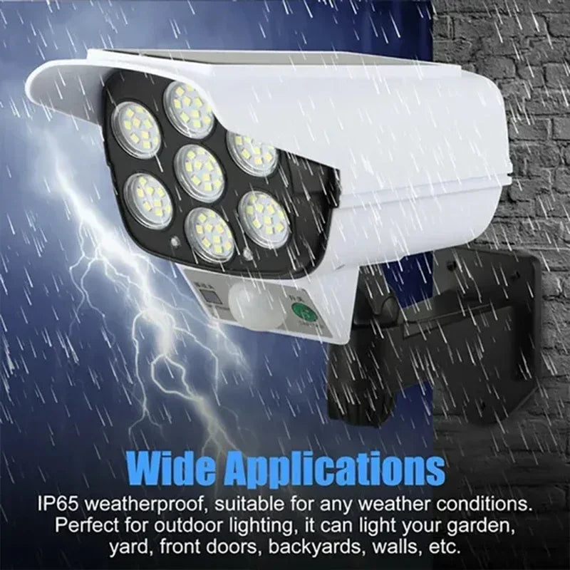 LED Motion Sensor Solar Light Dummy Security Camera
