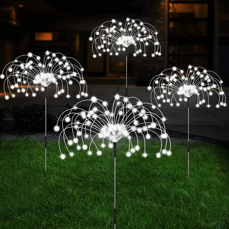 Solar Firework LED Stake Lights