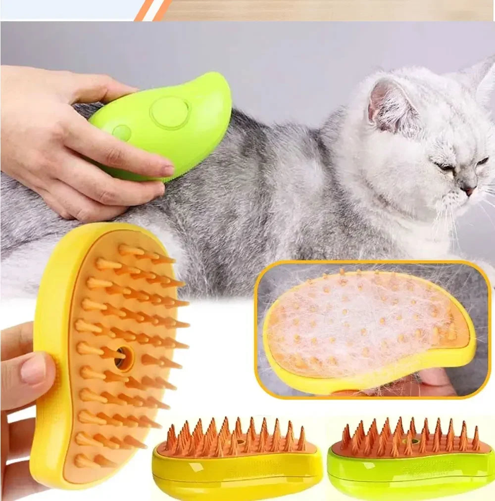 3 in 1 Pet Grooming Steam Brush