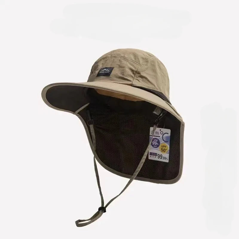 Unisex Summer Wide Brim Waterproof and Quick-drying Hat