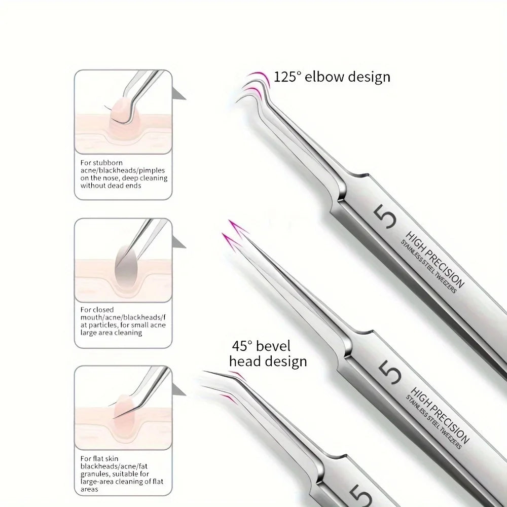 Stainless Steel Blackhead Removal Tool Set