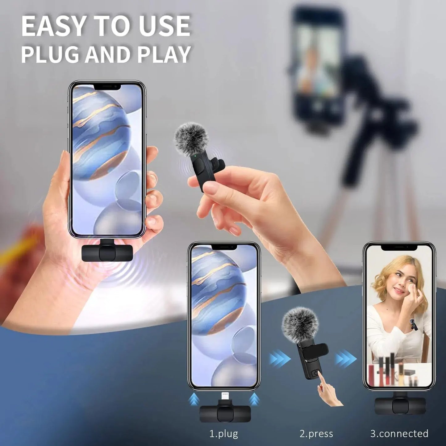 Wireless Lavalier Microphone.
