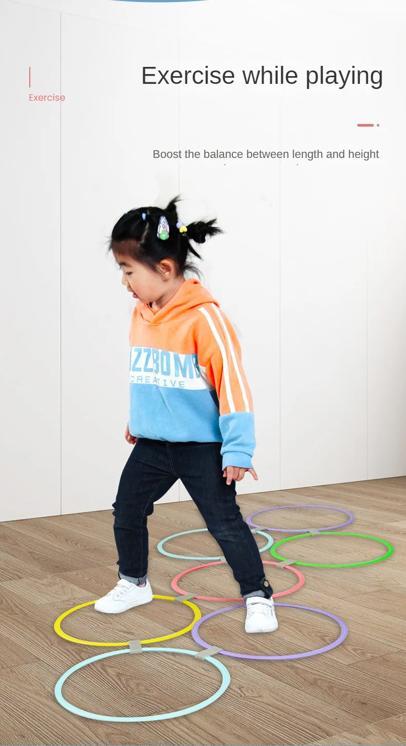 Outdoor Kids Jump Ring Set Game