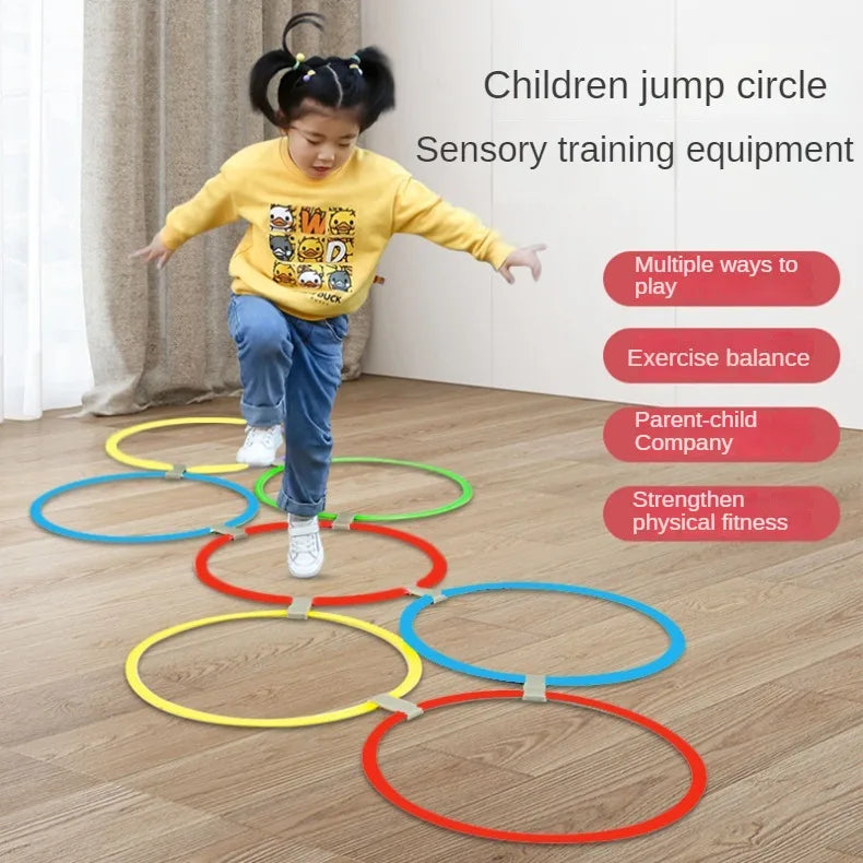 Outdoor Kids Jump Ring Set Game
