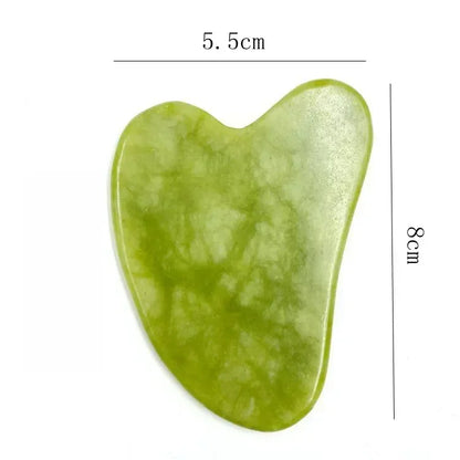 Natural Jade Roller + Gua Sha Natural Stone