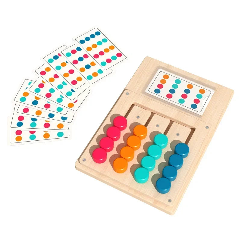 Wooden Colour Matching Cognition Game Board