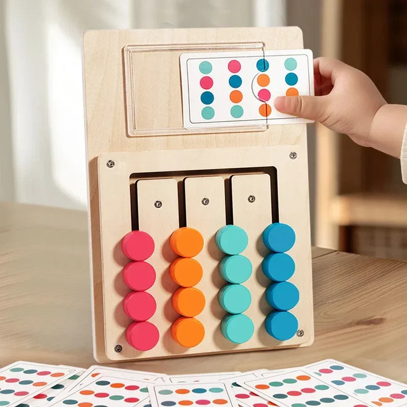 Wooden Colour Matching Cognition Game Board