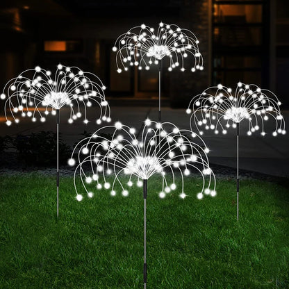 Solar Firework LED Stake Lights