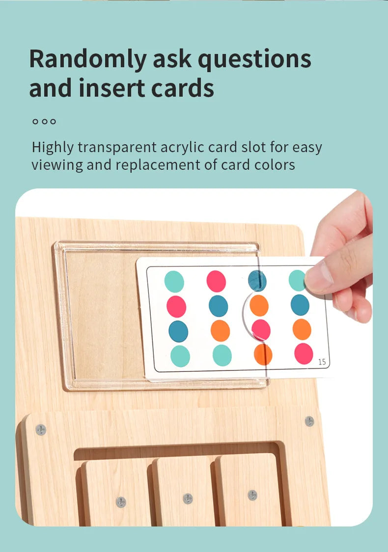 Wooden Colour Matching Cognition Game Board