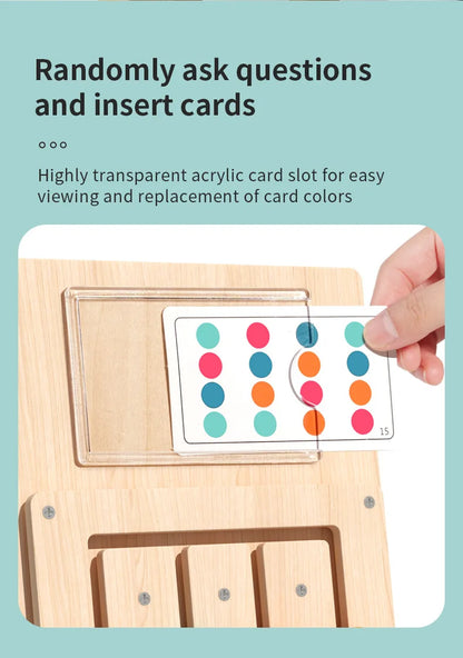 Wooden Colour Matching Cognition Game Board