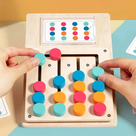 Wooden Colour Matching Cognition Game Board