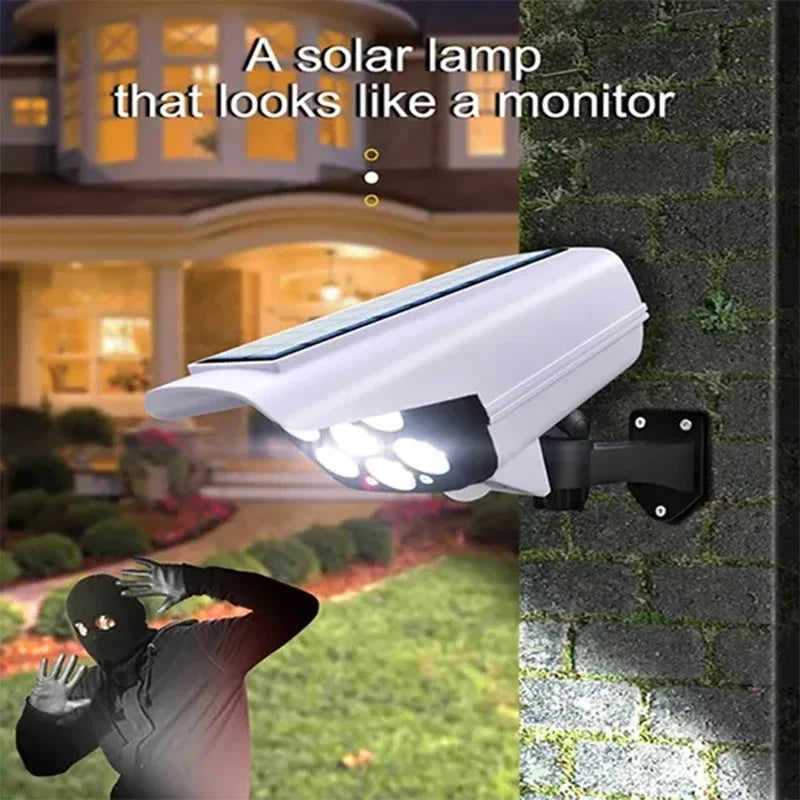 LED Motion Sensor Solar Light Dummy Security Camera