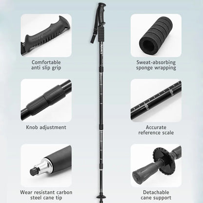 Aluminium Alloy Telescopic Hiking Pole