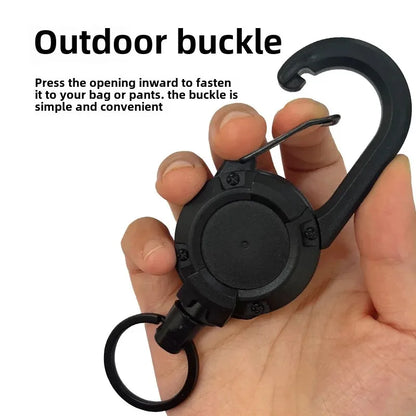 Outdoor Automatic Retractable Wire Rope Carabiner