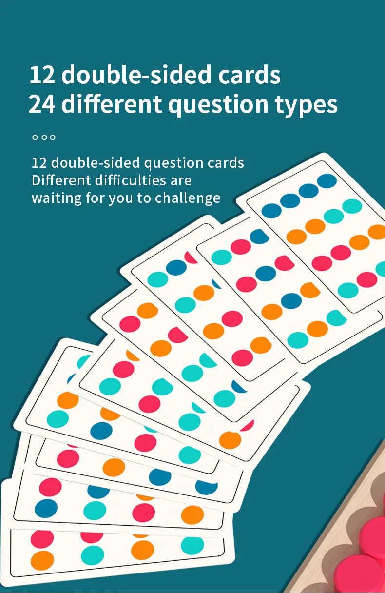 Wooden Colour Matching Cognition Game Board