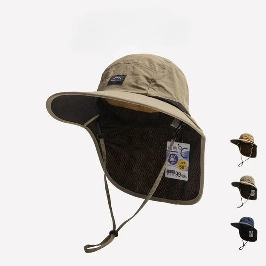 Unisex Summer Wide Brim Waterproof and Quick-drying Hat