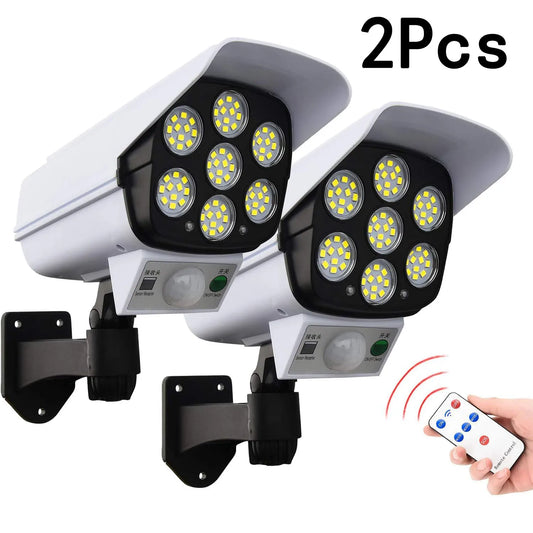 LED Motion Sensor Solar Light Dummy Security Camera