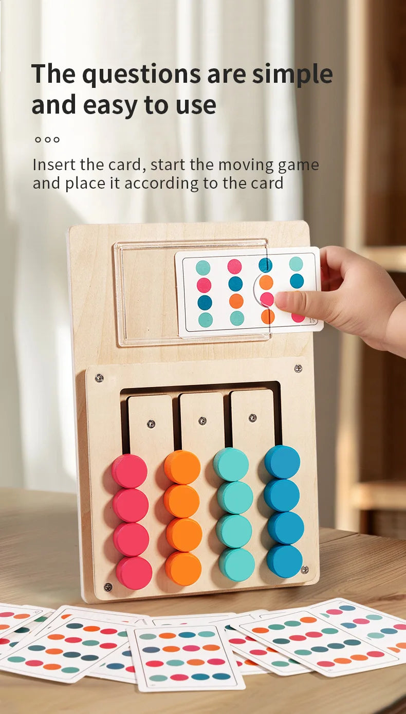 Wooden Colour Matching Cognition Game Board