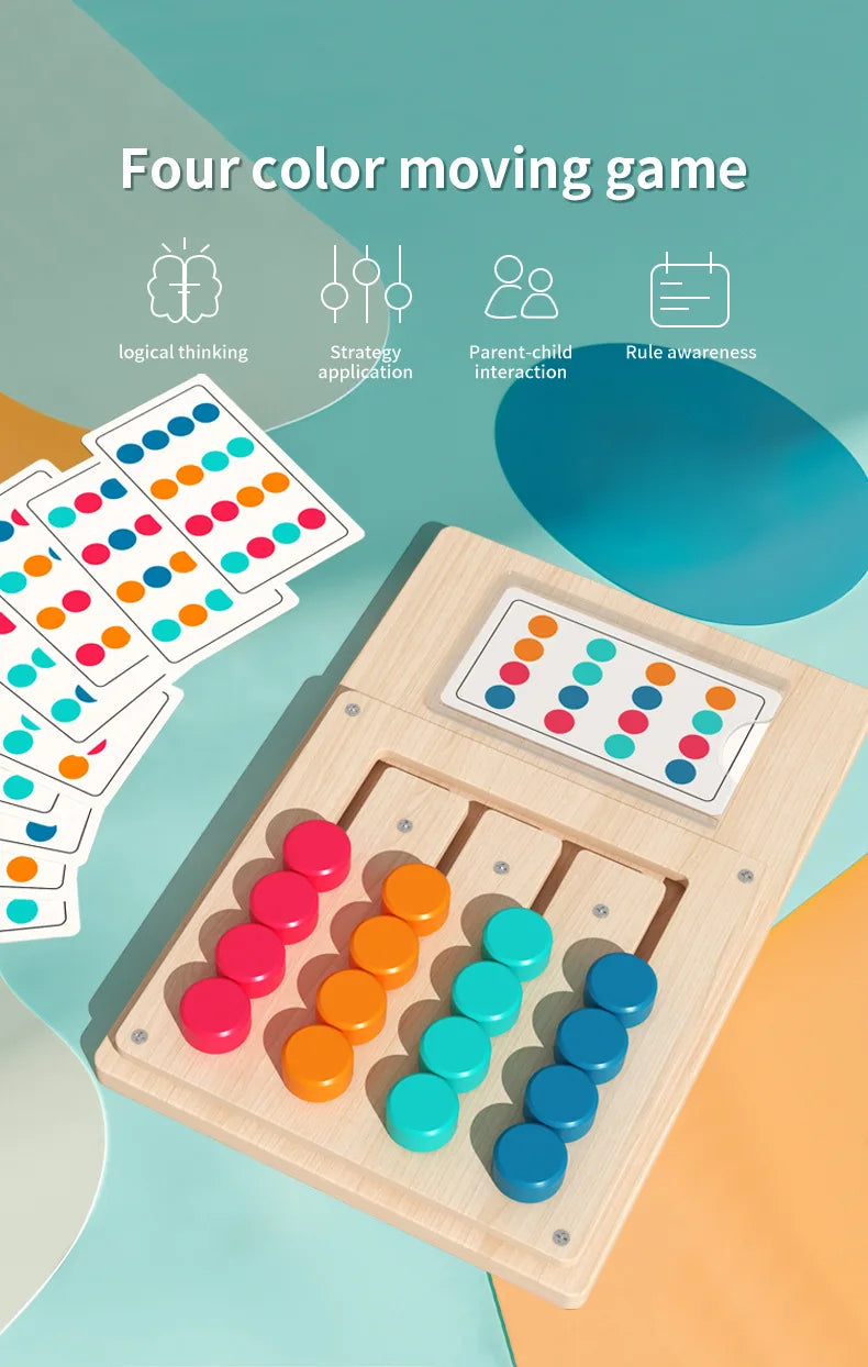 Wooden Colour Matching Cognition Game Board