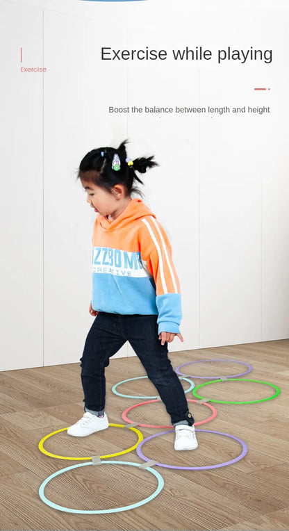 Outdoor Kids Jump Ring Set Game